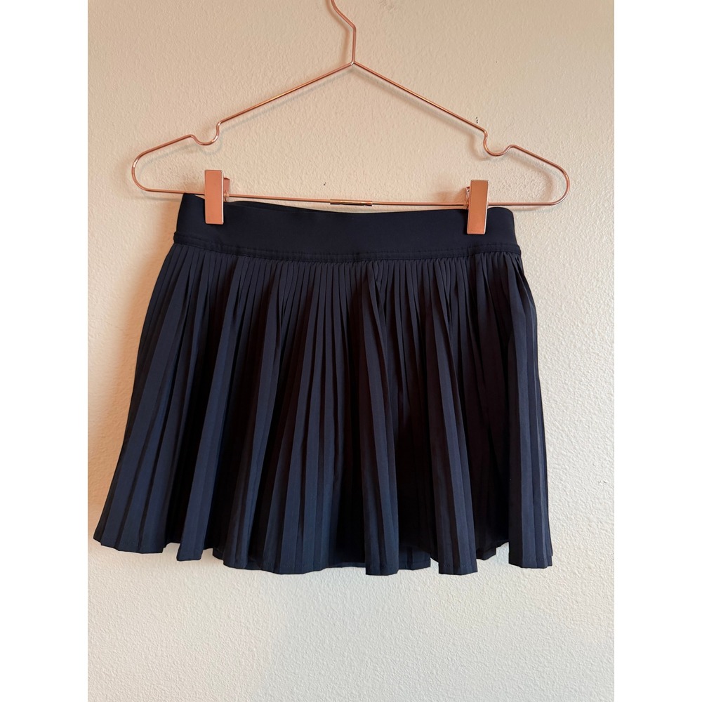 Lululemon Skirt Women 4 Black Varsity Pleated Tennis Golf Athletic Skort - Picture 8 of 10